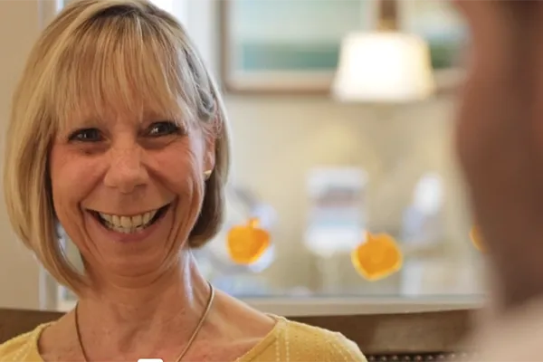 patient happy and smiling