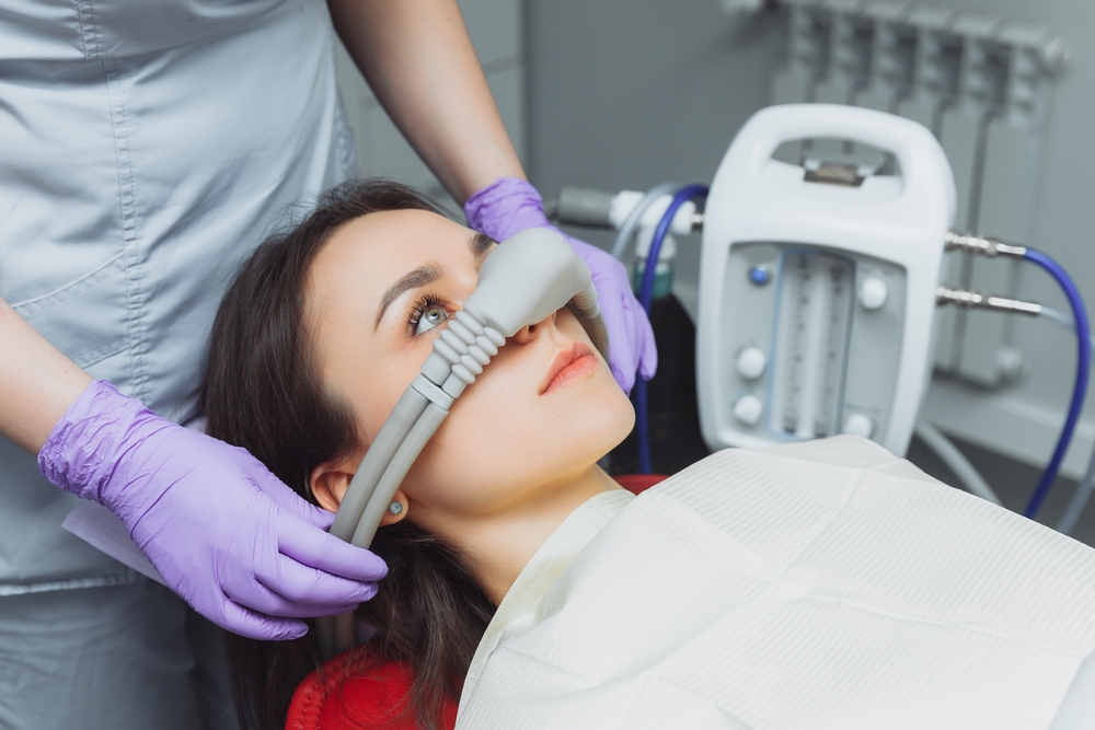 Patient receiving sedation dentistry at our Hampton, VA office 